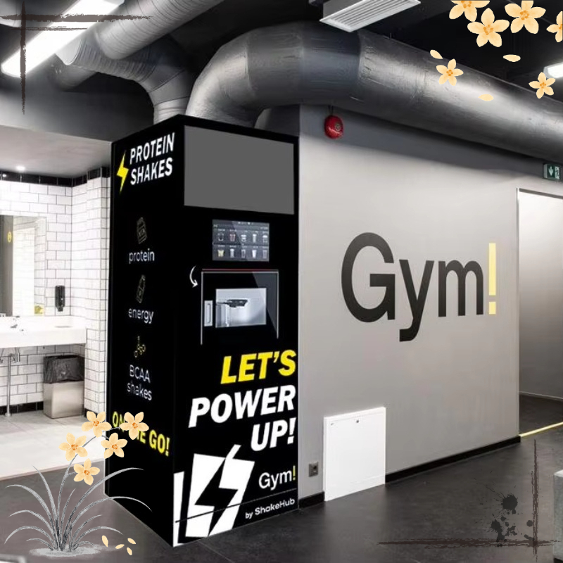 Nutrition Of Fitness - Maßgeschneiderter Getränkeautomat für Nahrungsergänzungsmittel Automatischer Protein-Shake-Kiosk