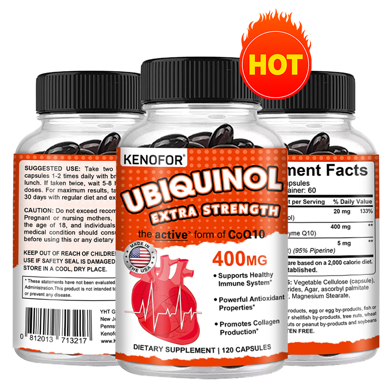 Ubiquinol CoQ10 400 mg Kapseln – Coq10 Ubiquinol Softgel Bewertung und Preis